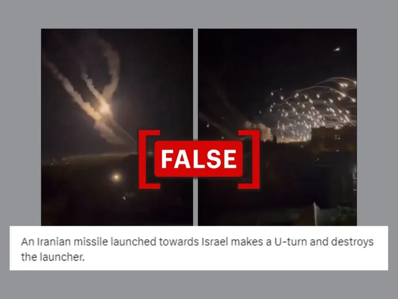 Video of malfunctioning Russian missile falsely linked to Iran-Israel war